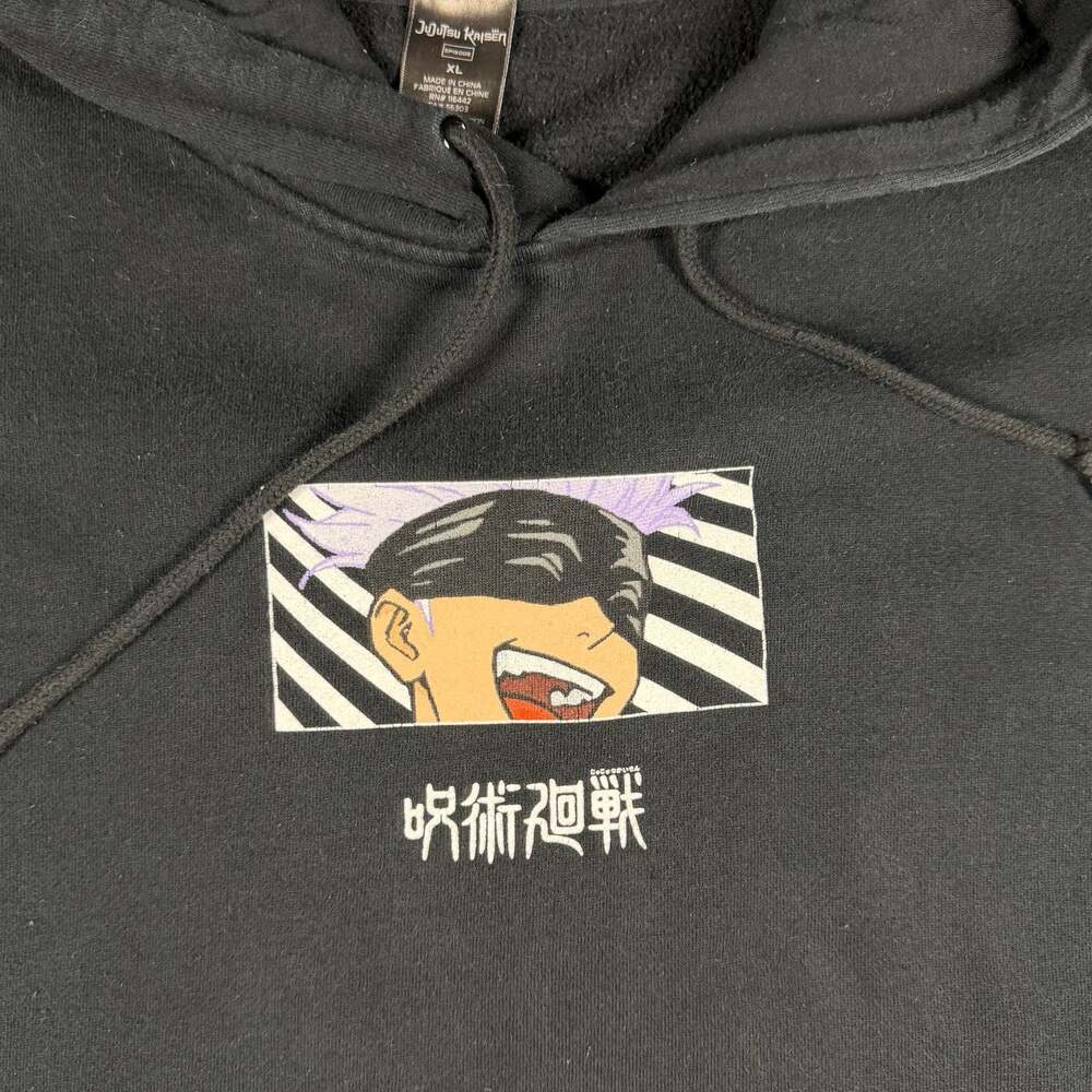 Jujutsu Kaisen Episode Satoru Gojo Black Anime Pullover Hoodie XL